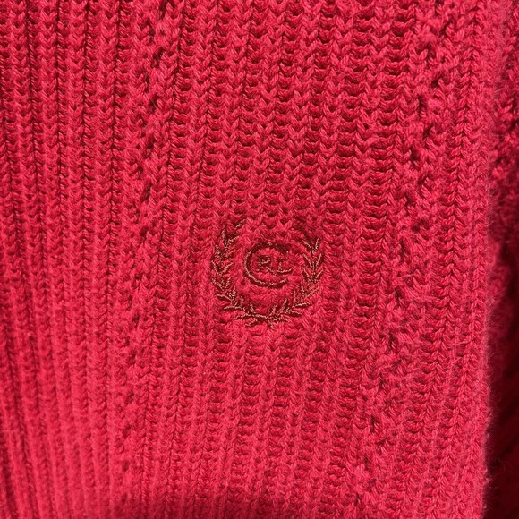 Vintage Chaps Ralph Lauren Knit Sweater Mens XL, Red, Logo, VTG - Picture 2 of 10